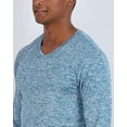 thumbnail image 3 of Real Essentials 4 Pack: Men's Dry Fit Long Sleeve V-Neck Active T-Shirt - Athletic Outdoor UPF 50+ (Available in Big & Tall), 3 of 6