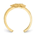 thumbnail image 2 of 14k Yellow Gold Butterfly Adjustable Toe Ring Open Midi, 2 of 10