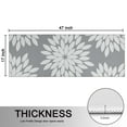 thumbnail image 5 of Kitchen Rugs Sets Of 2,Gray and White Floral Pattern Anti Fatigue Kitchen Mat Rugs Non Slip Washable,Decorative Kitchen Floor Mats for Kitchen,Sink,Laundry,17"X47", 5 of 5
