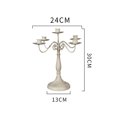 thumbnail image 3 of Candelabro Portavelas Antiguo Vintage Mesa De Comedor Metal seitruly HA024721-02, 3 of 5