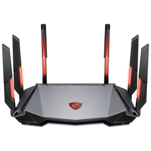Router Gamer Inalambrico MSI RADIX AXE6600 WIFI 6E TRI-BAND 6600Mbps 802.11ax negro