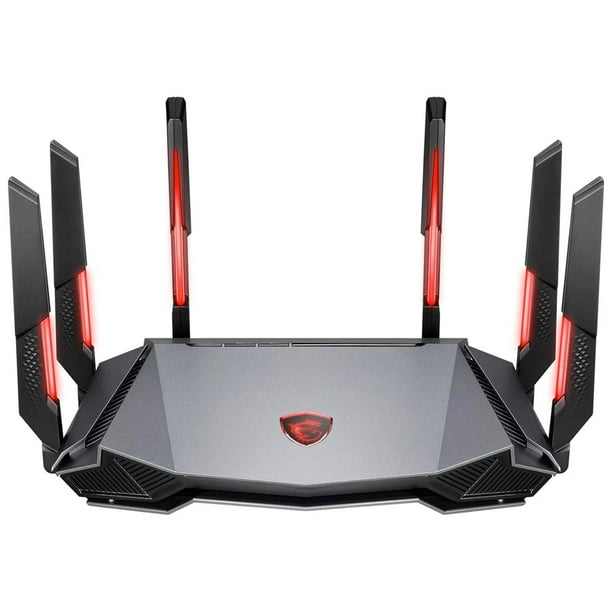Router Gamer Inalambrico MSI RADIX AXE6600 WIFI 6E TRI-BAND 6600Mbps 802.11ax negro