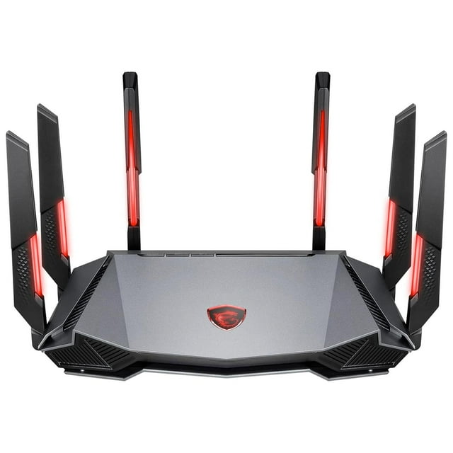 Router Gamer Inalambrico MSI RADIX AXE6600 WIFI 6E TRI-BAND 6600Mbps 802.11ax negro