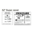 thumbnail image 5 of Super Janet three-blade ceiling fan in Brushed Nickel finish with 52” solid walnut tone blades and dimmable LED light kit&nbsp;, 5 of 6