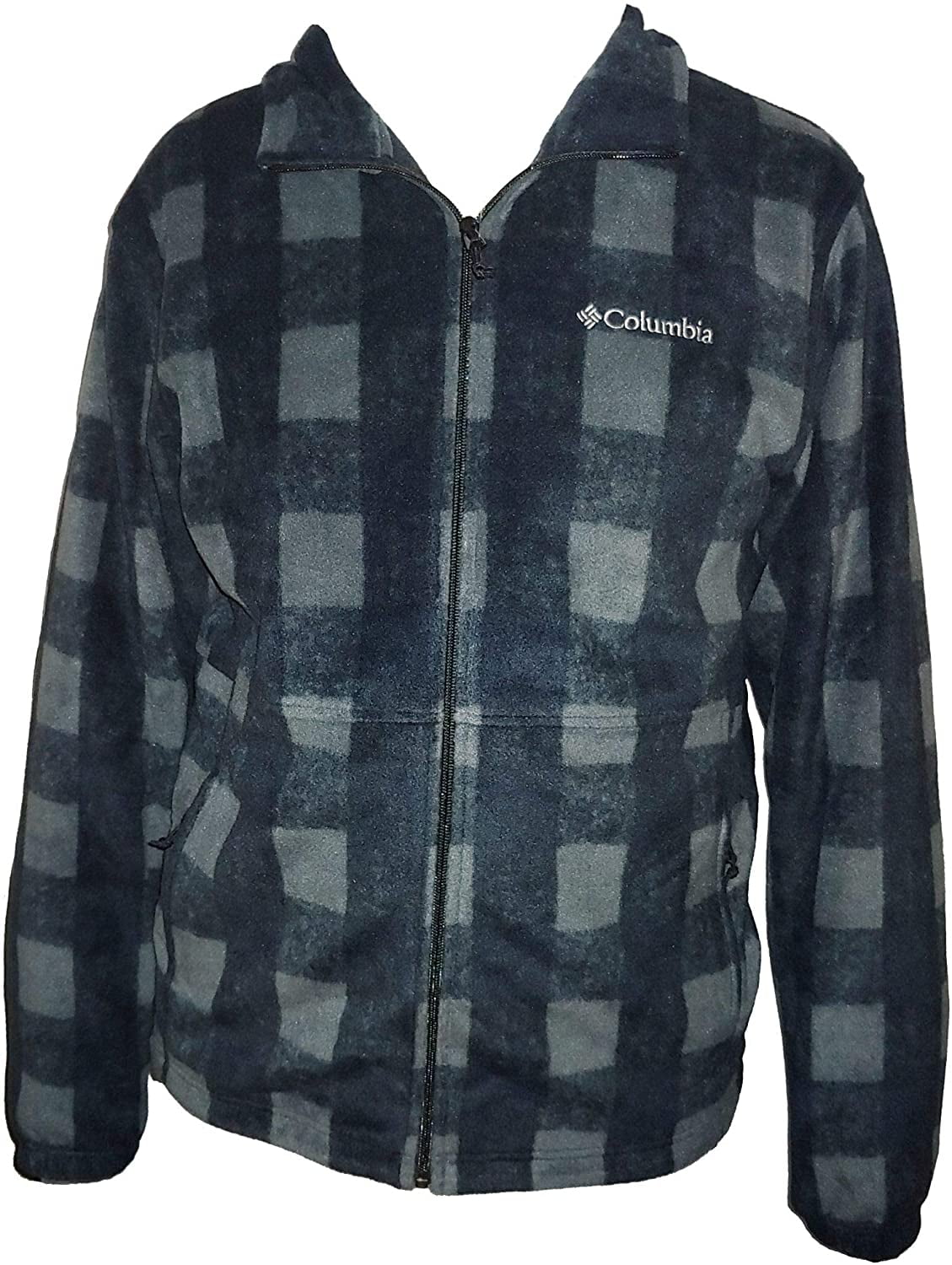 columbia plaid fleece jacket