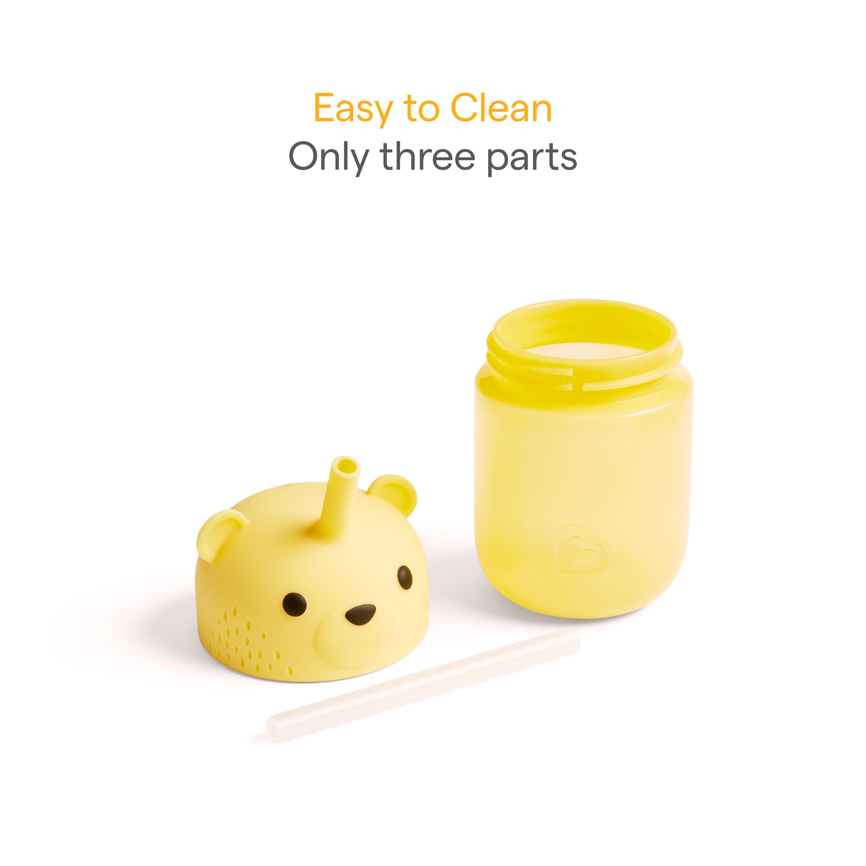 Munchkin Gentle Transition First Straw Cup - 9oz Honey Bear, Yellow