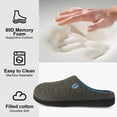 thumbnail image 4 of LongBay Men's Dual-Tone Memory Foam Slippers Comfy House Shoes for Indoor Outdoor, 4 of 6