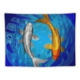 thumbnail image 5 of GOSMITH Tapestry Asian Koi Fish Cyprinus Pond Silver Abstract Animals Wildlife Japan Balance Beautiful Beauty Carp Tapestry Wall Hanging Beach Tapestry for Dorm Decor Painting, 5 of 6