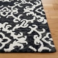 thumbnail image 5 of SAFAVIEH Blossom Cletus Geometric Wool Area Rug, Black/Ivory, 5' x 8', 5 of 10