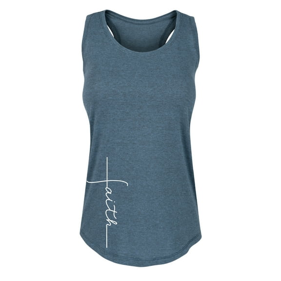 Instant Message - Faith Cross Side Hit - Women's Racerback Tank