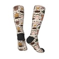 thumbnail image 4 of Balery Vintage Coffee Fun Novelty Socks Men'S Women'S Crew Socks Funny Crazy Novelty Socks Quirky And Cool Socks, 4 of 9