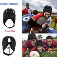 thumbnail image 5 of Casco de rugby ajustable con protección para la cabeza y acolchado suave, casco de portero de espuma suave para adultos y jóvenes, 5 of 5