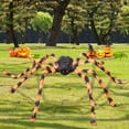 thumbnail image 3 of Ovzne Halloween Spider - Colorful Big Spider Decoration Prop, 49.21 Inch (125Cm) Trick Toy, Ideal For Outdoor Courtyard And Confidential Room, Perfect For Halloween Ambianc, 3 of 5