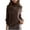 Coffee, variant on Womens Cable Knit Turtleneck Sweaters Winter Warm Long Sleeve Pullover Casual Tops Chunky Knit Plain Loose Sweater