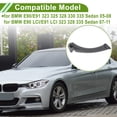 thumbnail image 3 of Cubierta de recorte de tirador de manija de puerta del lado del pasajero trasero derecho de Unique Bargains para BMW E90/E91 323 325 328 330 335 Sedán y Touring 2005-2008 No.51417230852 Gris, 3 of 6