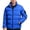 BU2, variant on Men's Puffer Jacket Thickened Winter Coat Stand Collar Zip Up Jacket Color BU2 Size L