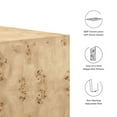 thumbnail image 6 of Coffee Sofa Side Table, Natural Burl, Wood, Square, Living Kitchen Cafe Bistro Hospitality Restaurant, Modern Contemporary HB35892, 6 of 9