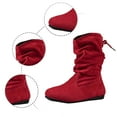 thumbnail image 5 of Fashion Suede Ankle Boots With Rear Lace Up Design Comfortable Casual Footwear Ideal For Autumn Winter, 5 of 9