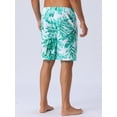 thumbnail image 3 of DARING DIVA Men's Drawstring Hawaiian Summer Beach Swim Shorts 38 Green White, 3 of 6