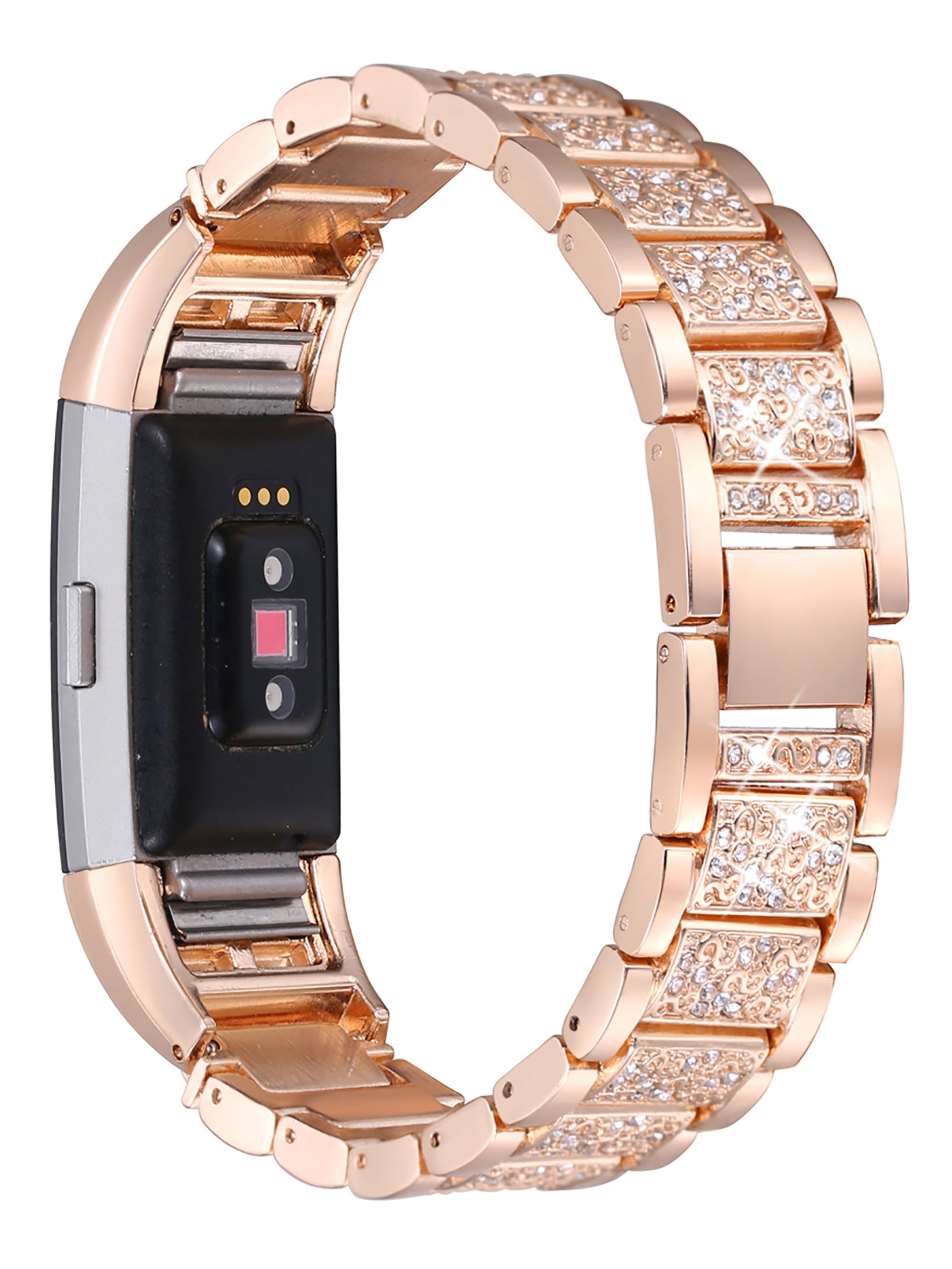 fitbit rose gold band