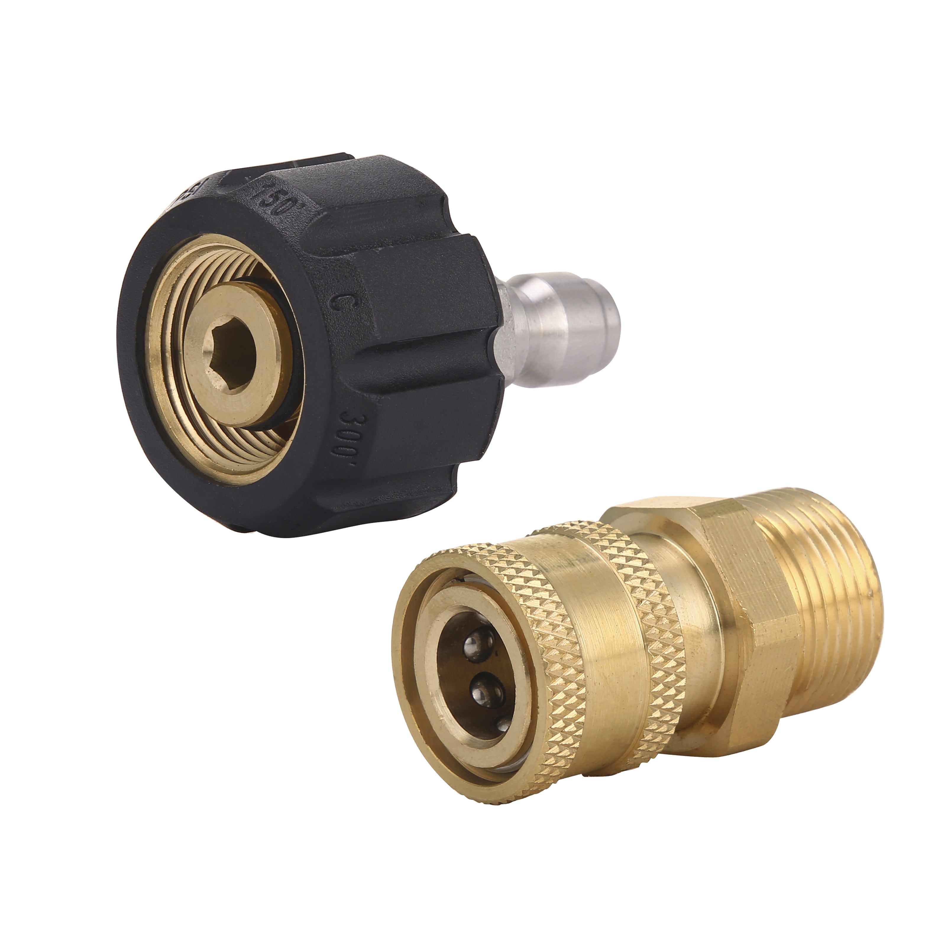 Brass Car Washer Adapter 1/4" To M22 Foam Lance Pressure Washer Connector 