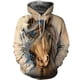 thumbnail image 5 of Sudadera con capucha con estampado 3D de animales y caballos de colores para hombre y mujer, sudadera informal holgada de gran tamaño para hombre, sudaderas para hombres, 5 of 5