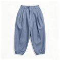 thumbnail image 4 of Levmjia Women High Waisted Jogger Pants Cuffed Ankle Length Casual Lounge Pants with Pockets Solid Color Elastic Waist Trousers, 4 of 7