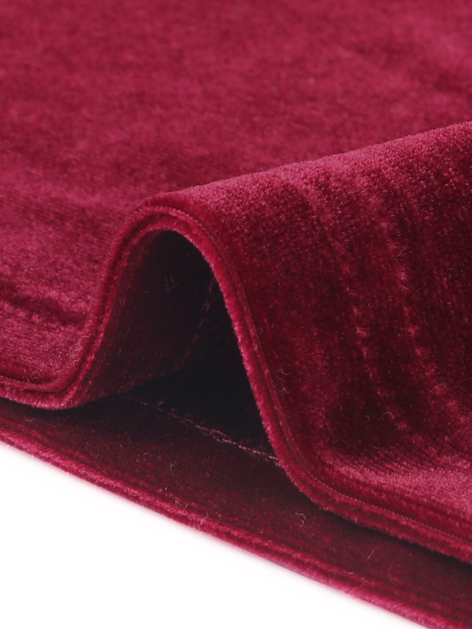DARING DIVA Women's Velvet Christmas Party Crew Neck Cap Sleeve Top L Burgundy