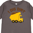 thumbnail image 4 of Inktastic I Dig Dirt Boys or Girls Long Sleeve Toddler T-Shirt, 4 of 5
