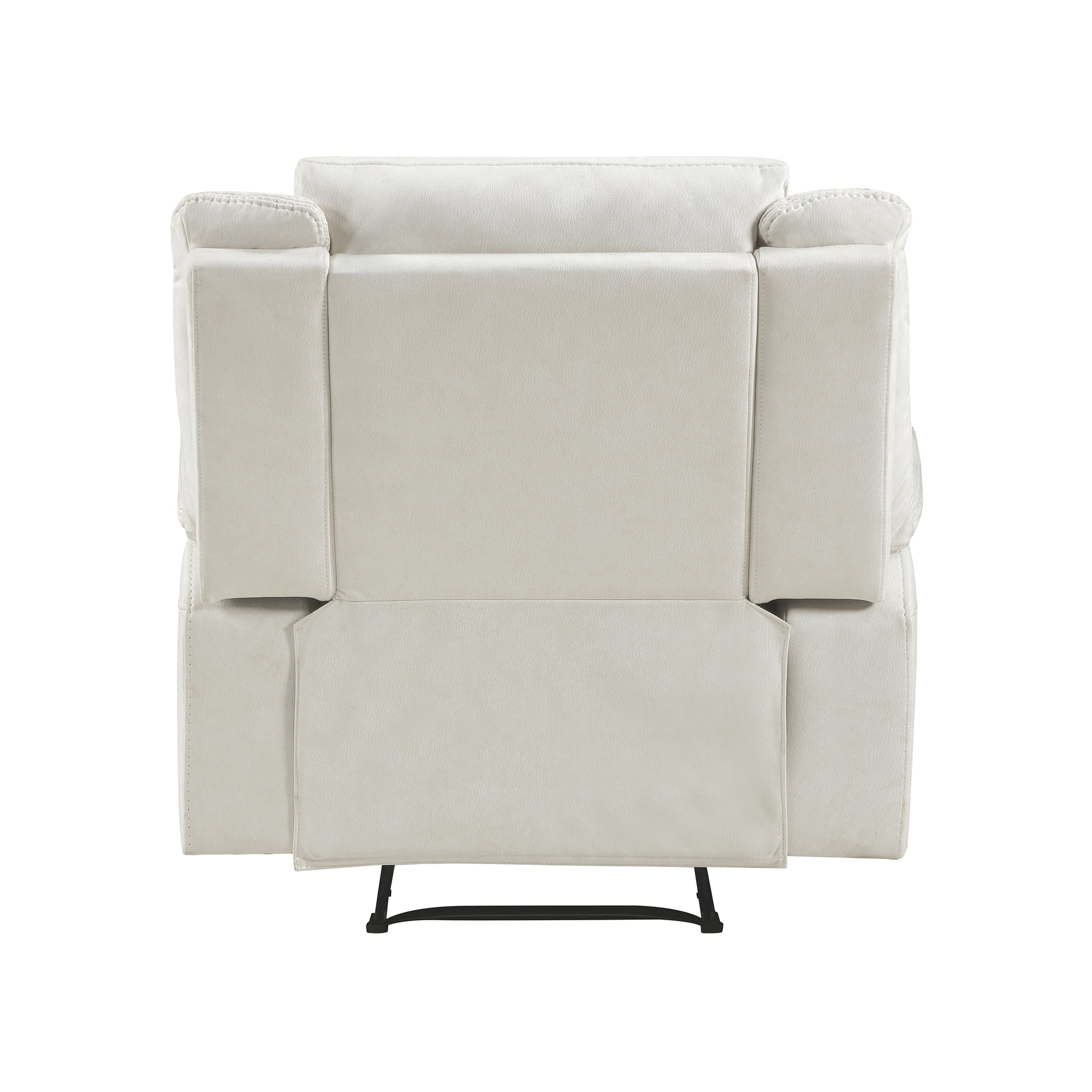 OakvillePark Virelle Microfiber Manual Reclining Chair, Beige