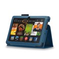 thumbnail image 3 of New Fire HD 10 Case (Dark Blue) - Slim Fit Synthetic Leather Folio Case Cover Stand for Amazon Fire HD 10 Inch Tablet 5th Generation 2015 Release with Auto Wake Sleep Feature and Stylus Holder, 3 of 5