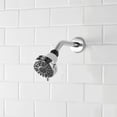 Mainstays 6Setting Chrome Shower Head, 3.5" Face with RubClean