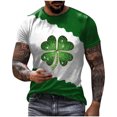 thumbnail image 2 of COSFO Casual Mens T Shirts Pullover Crew Neck Short Sleeve St Patricks Day Tops Loose Graphic Tees, 2 of 3
