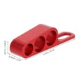 thumbnail image 2 of IDEANATEGRATE Clip De Sujeción Para Cables De En Aluminio Rojo Para Motocicletas, 2 of 7