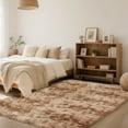 thumbnail image 2 of CozyDesg 8ft x 10ft Area Rugs, Soft Fluffy Area Rugs Floor Mat Floor Rugs for Living Room Bedroom Modern Decor Carpet, Camel, 2 of 7