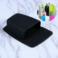 thumbnail image 7 of Aloha Silicone Toothbrush Holder Bathroom Storage Organizer Wall Mounted Small Toiletry Items Shower Organizer Razor Holder(Black), 7 of 7