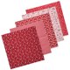 thumbnail image 2 of Cotton Craft Fabric, 50X50Cm Sewing Craft Fabric 2 Set Sewing Supplies Quilting Fabric  For DIY For Crafting For Sewing For Quilting ANGGREK Rojo, 2 of 8