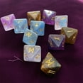 thumbnail image 3 of JUNTEX 3 Pcs Resin Dices Set 8-Sided Rune Dices Resin Assorted Polyhedral Dices Set Polyhedral Divination Table Board Roll Dice, 3 of 15