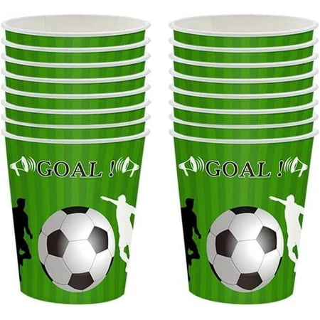 Football Paper Cups Party Cups,9 Ounce Football Party Disposable Cups ...