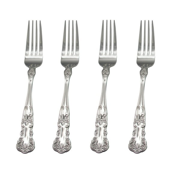 Gorham Blossom 18/10 Stainless Steel Salad Fork (Set of Four)