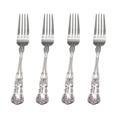 Gorham Blossom 18/10 Stainless Steel Salad Fork (Set of Four)