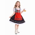 thumbnail image 6 of Girls Oktoberfest Dirndl Dress with Apron Bavarian Costume Traditional German Beer Festival Outfit Cute A-Line Dresses, 6 of 6