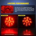 thumbnail image 4 of 4 luces traseras LED redondas rojas de 4" para remolque con conectores de ojal para montaje en superficie, IP67, para freno, giro y camión, remolque, caravana o Jeep., 4 of 5