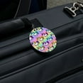 thumbnail image 5 of Cute Kawaii Unicorns Pattern Round Luggage ID Tag Card Suitcase Carry-On, 5 of 7