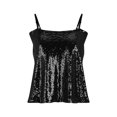 thumbnail image 4 of Njoeus Women Sexy Sparkly Sequin Camis Tank Tops Summer Spaghetti Strap Sleeveless Flowy Tunic Shirts S-XXL, 4 of 7