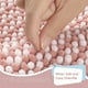 thumbnail image 2 of Juego de alfombras de baño Tindbea, extrasuaves y absorbentes, de chenilla, color rosa, 2 of 6