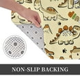 thumbnail image 6 of Gukieu Cartoon Dinosaurs Print Dust-proof Floor Mats, Water-absorbent and Non-slip Flannel Door Mats 16x24in, Home Decoration Suitable for Kitchen, Bathroom, Garage, 6 of 7