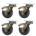 thumbnail image 1 of Juego de 4 ruedas con capuchón, giratorias de 360°, de 2,0 pulgadas de diámetro y de bronce vintage para una movilidad suave, 1 of 5