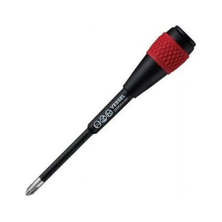 UPC: 0840921120506 | VESSEL BALL GRIP Ratchet Screwdriver (+2×100(4 ) Replacement Blade)