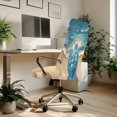 thumbnail image 3 of POLERO Sea Turtle Office Computer Chair Covers, All in One Computer Chair Slipcovers, Stretch Elastic Cloth for Study and Home Work Nook, 3 of 7
